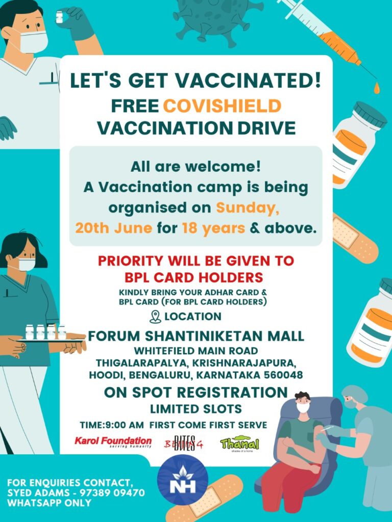 Free Covid Vaccination - Bangalore